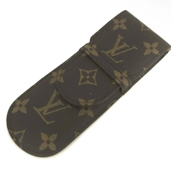 Louis Vuitton Pen Case Stylos Monogram Canvas Etui Brown LV - Picture 2 of 5